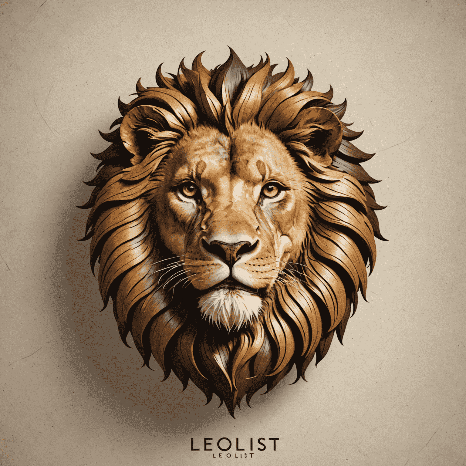 Leolist logo - A stylized lion head with the text 'Leolist' in a modern, professional font